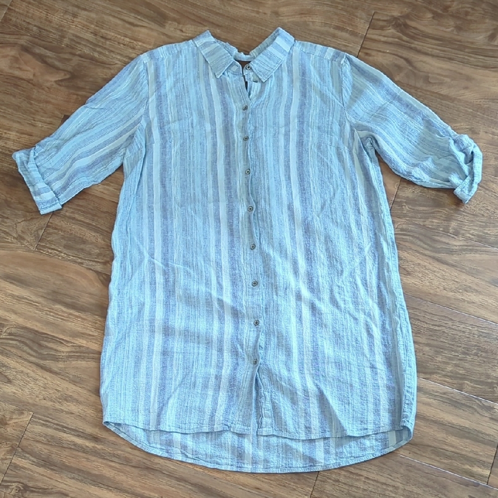 Loft Lounge Linen Blend Dress
